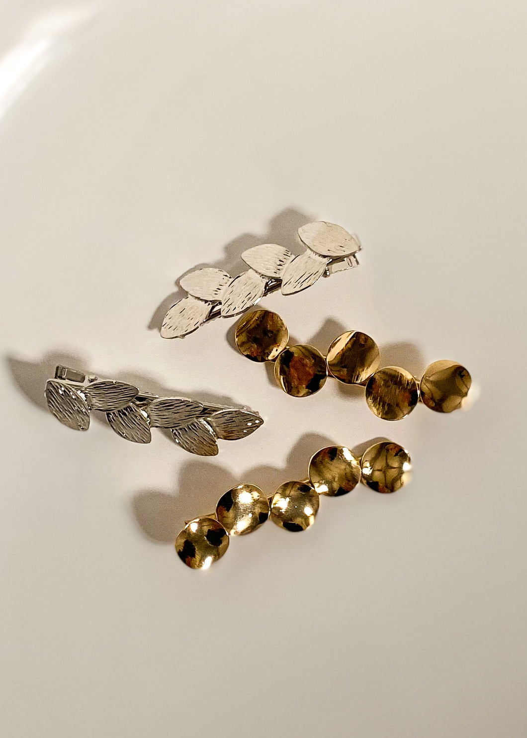 Silver & Gold Hair Clips